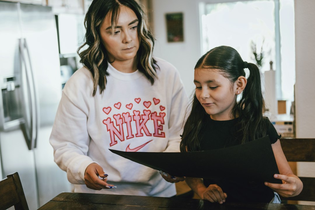Mother and daughter spending time together